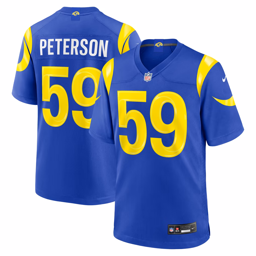 Men's Los Angeles Rams Darryl Peterson Nike Royal Game Jersey - U-jersey