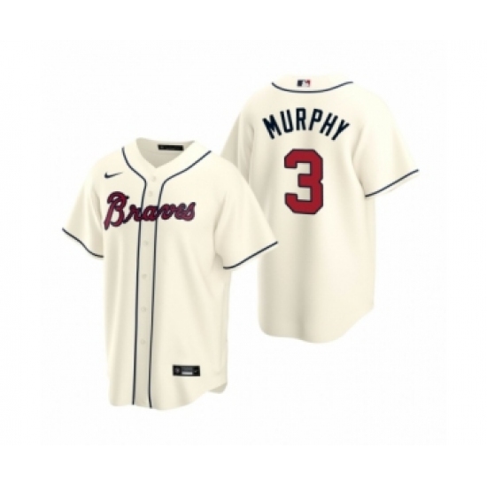 Youth Atlanta Braves #3 Dale Murphy Nike Cream 2020 Replica Alternate Jersey - Ujersey