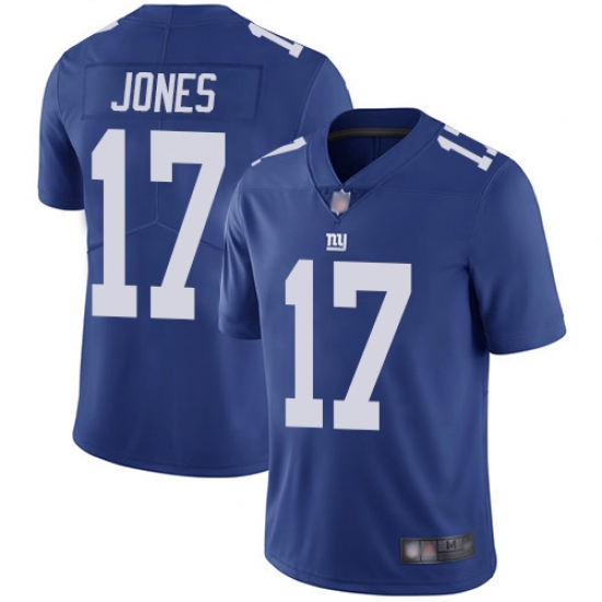 Youth Nike New York Giants #17 Daniel Jones Royal Blue Team Color Stitched NFL Vapor Untouchable Limited Jersey - Ujersey