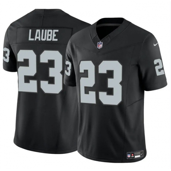 Men's Las Vegas Raiders #23 Dylan Laube Black 2024 F.U.S.E Vapor Stitched Football Jersey - Ujersey