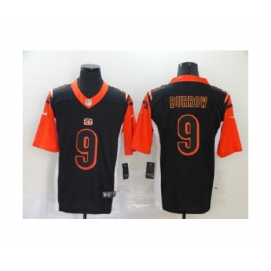Cincinnati Bengals #9 Joe Burrow Silver Inverted Legend Jersey - Ujersey