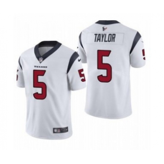 Men's Houston Texans #5 Tyrod Taylor White Vapor Untouchable Limited Stitched Jersey - Ujersey