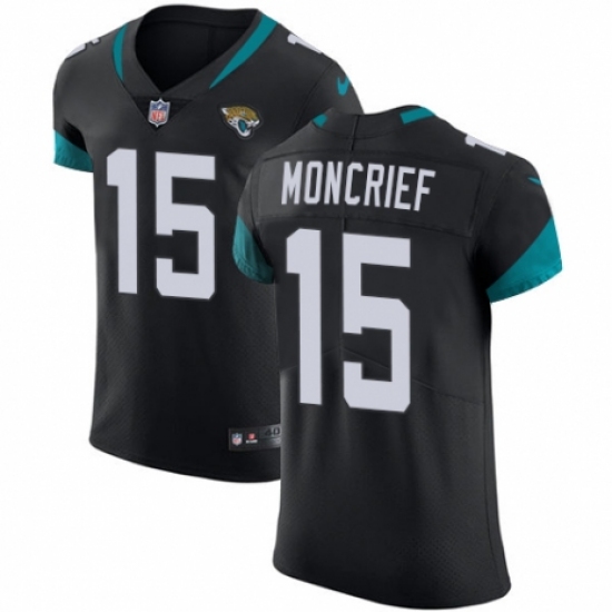 Men's Nike Jacksonville Jaguars #15 Donte Moncrief Teal Green Team Color Vapor Untouchable Elite Player NFL Jersey - Ujersey