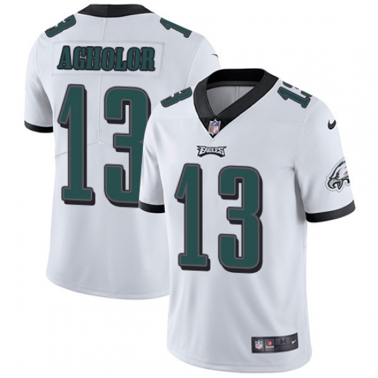 Youth Nike Philadelphia Eagles #13 Nelson Agholor White Vapor Untouchable Limited Player NFL Jersey - Ujersey