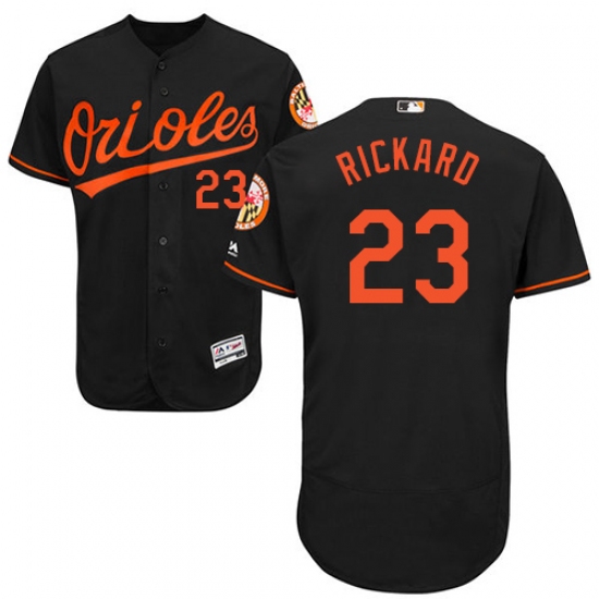 Men's Majestic Baltimore Orioles #23 Joey Rickard Black Alternate Flex Base Authentic Collection MLB Jersey - Ujersey