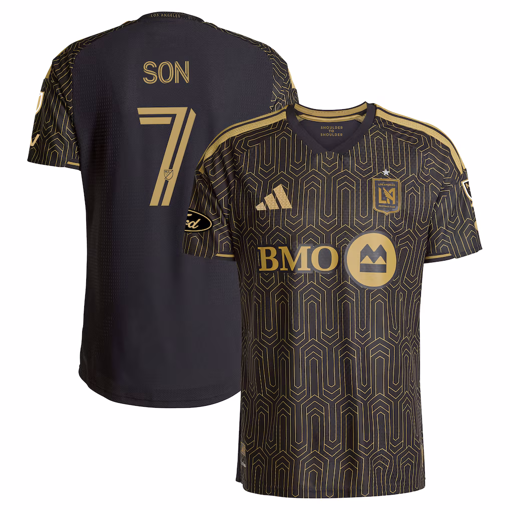 Men's LAFC Son Heung-Min adidas Black 2026 Primary Kit On-Field Authentic Patch Jersey - Ujersey NHL