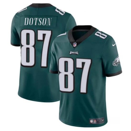Men's Philadelphia Eagles #87 Jahan Dotson Green Vapor Untouchable Limited Stitched Football Jersey - Ujersey