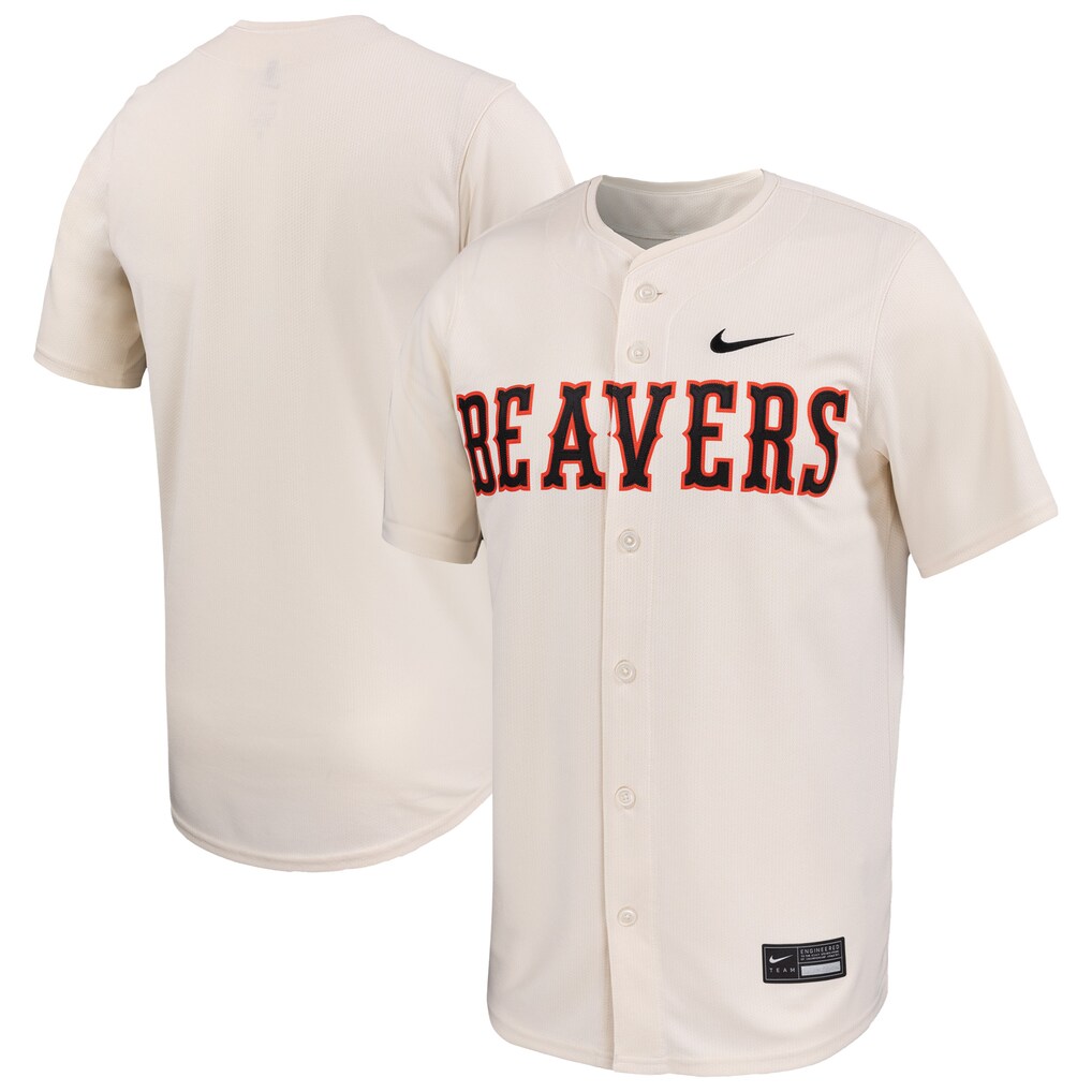 Men's Nike Natural Oregon State Beavers Limited Baseball Jersey - U-jersey
