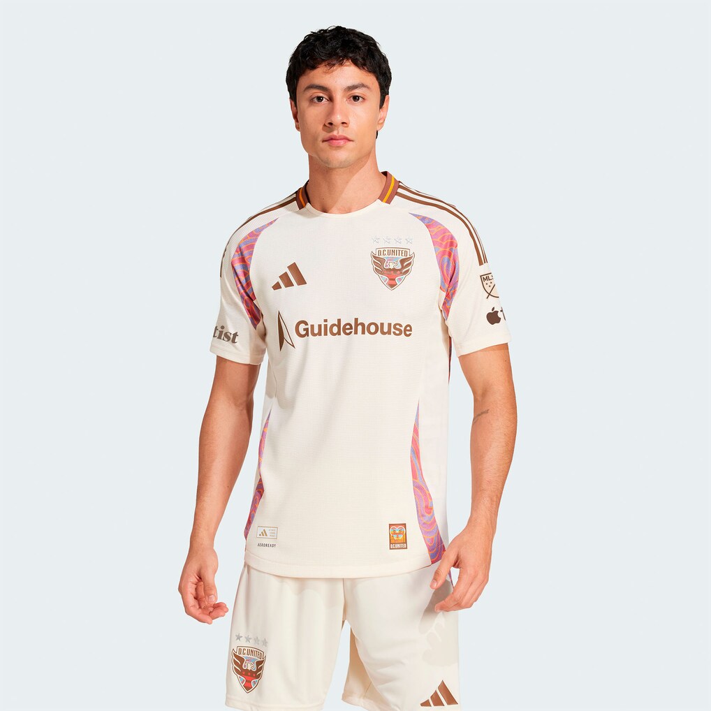 Men's D.C. United adidas Natural 2025 The Soul Kit On-Field Authentic Jersey - Ujersey
