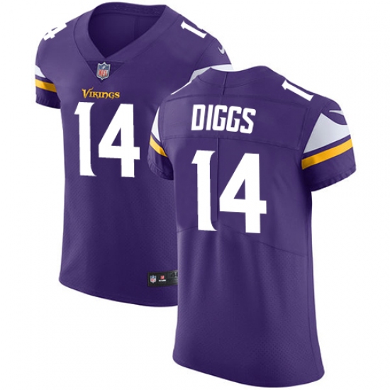 Men's Nike Minnesota Vikings #14 Stefon Diggs Purple Team Color Vapor Untouchable Elite Player NFL Jersey - Ujersey