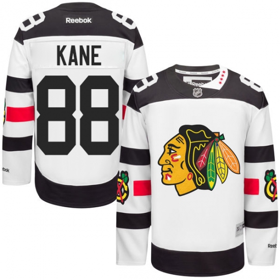 Youth Reebok Chicago Blackhawks #88 Patrick Kane Premier White 2016 Stadium Series NHL Jersey - Ujersey