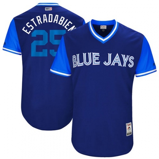 Men's Majestic Toronto Blue Jays #25 Marco Estrada 
