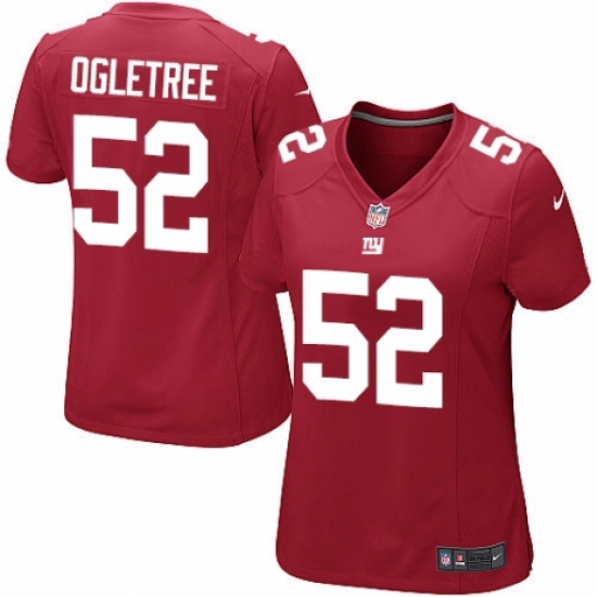 Women's Nike New York Giants #52 Alec Ogletree Game Red Alternate NFL Jersey - Ujersey