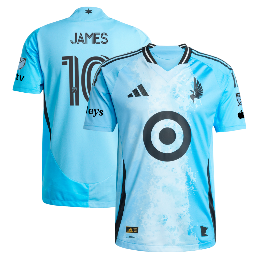Men's Minnesota United FC James Rodriguez adidas Blue 2025 CONVERGENCE On-Field Authentic Jersey - Ujersey