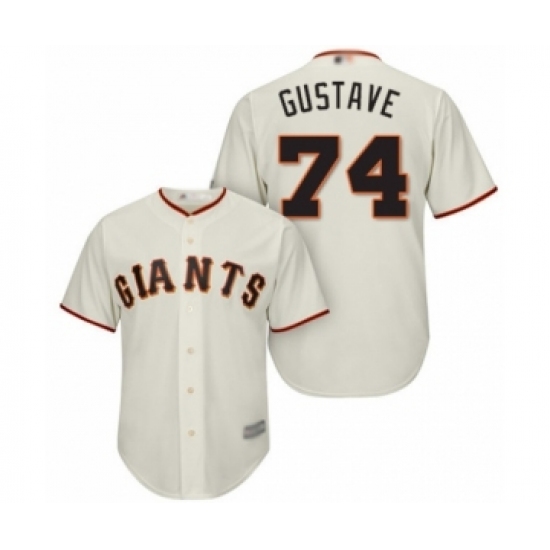 Youth San Francisco Giants #74 Jandel Gustave Authentic Cream Home Cool Base Baseball Player Jersey - Ujersey