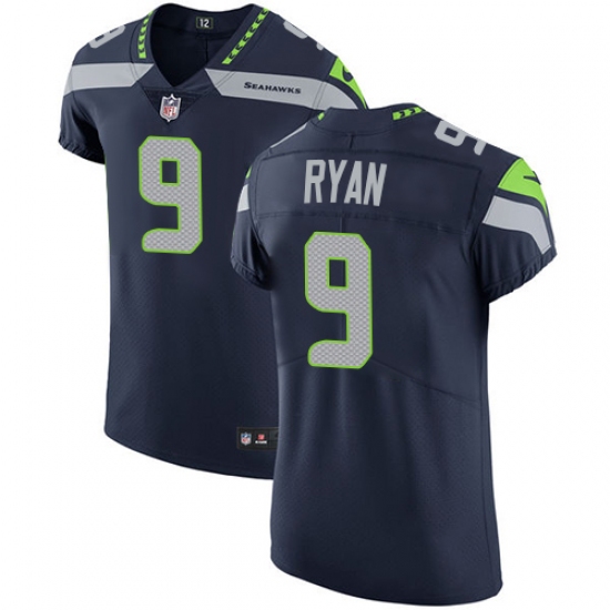 Men's Nike Seattle Seahawks #9 Jon Ryan Steel Blue Team Color Vapor Untouchable Elite Player NFL Jersey - Ujersey
