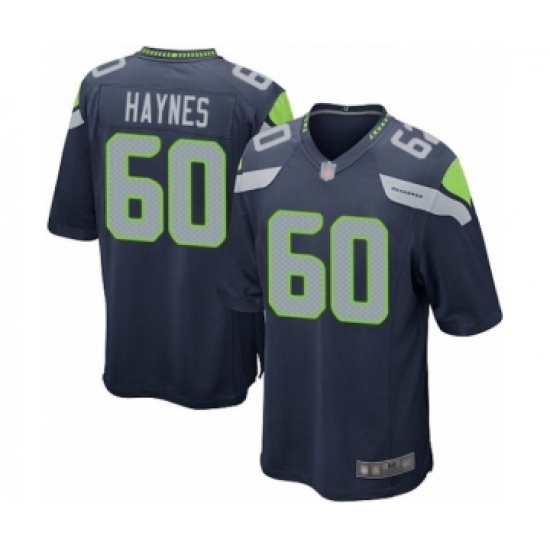 Men's Seattle Seahawks #60 Phil Haynes Game Navy Blue Team Color Football Jersey - Ujersey