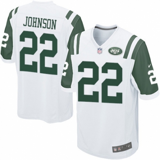 Men's Nike New York Jets #22 Trumaine Johnson Game White NFL Jersey - Ujersey