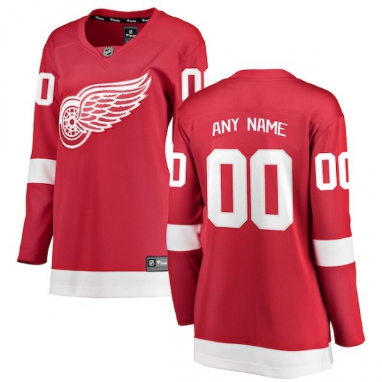 Women's Detroit Red Wings Fanatics Branded Red Home Breakaway Custom Jersey - Ujersey