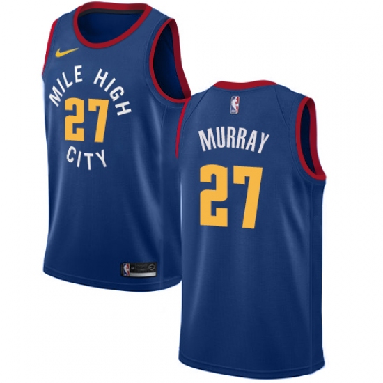 Youth Nike Denver Nuggets #27 Jamal Murray Swingman Light Blue Alternate NBA Jersey Statement Edition - Ujersey