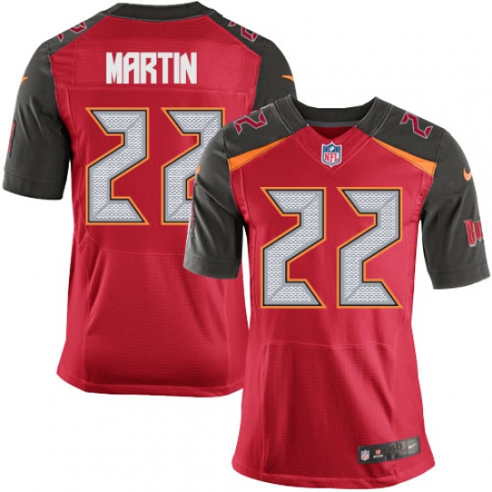 Men's Nike Tampa Bay Buccaneers #22 Doug Martin Elite Red Team Color NFL Jersey - Ujersey