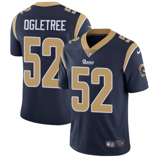 Men's Nike Los Angeles Rams #52 Alec Ogletree Navy Blue Team Color Vapor Untouchable Limited Player NFL Jersey - Ujersey
