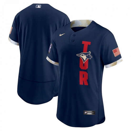 Men's Toronto Blue Jays Blank Nike Navy 2021 MLB All-Star Game Authentic Jersey - Ujersey