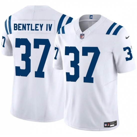 Men's Indianapolis Colts #37 Ulysses Bentley IV White 2025 F.U.S.E. Vapor Limited Football Stitched Jersey - Ujersey