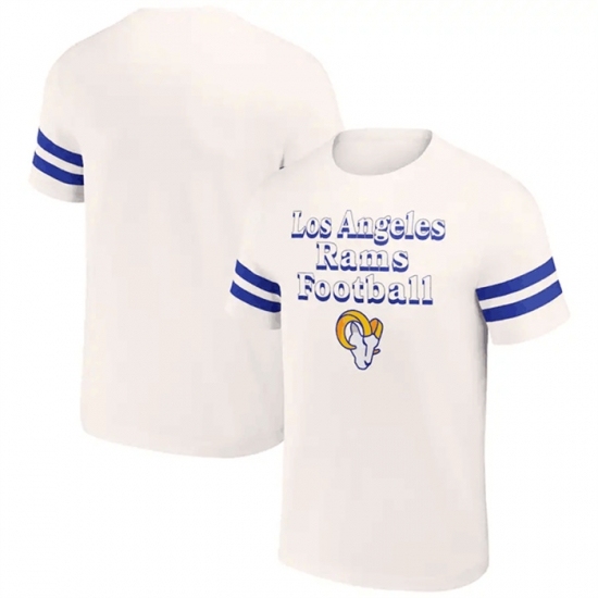 Men's Los Angeles Rams Cream X Darius Rucker Collection Vintage T Shirt - Ujersey
