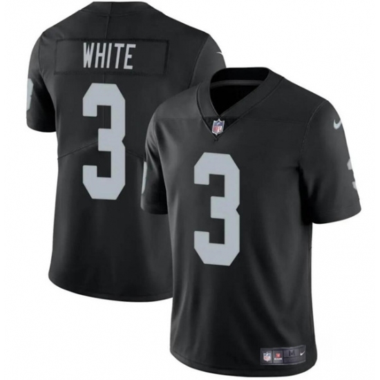 Men's Las Vegas Raiders #3 Zamir White Black 2024 Vapor Football Stitched Jersey - Ujersey