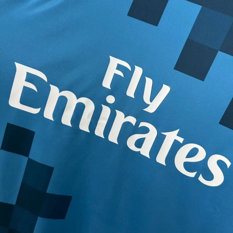 Real Madrid Retro Jersey Third Away Custom Soccer Shirt 2017/18 - ujerseystore