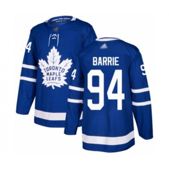 Men's Toronto Maple Leafs #94 Tyson Barrie Authentic Royal Blue Home Hockey Jersey - Ujersey
