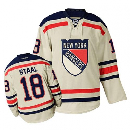 Men's Reebok New York Rangers #18 Marc Staal Premier Cream 2012 Winter Classic NHL Jersey - Ujersey