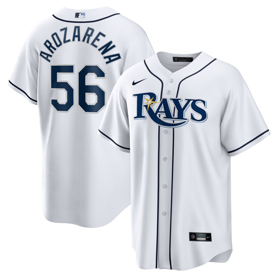 Men's Tampa Bay Rays Randy Arozarena Nike White Replica Player Jersey - Ujersey NHL