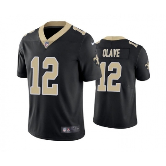 Men's New Orleans Saints #12 Chris Olave Black Vapor Limited Stitched Jersey - Ujersey
