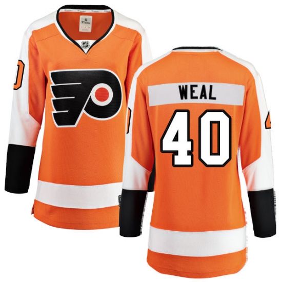 Women's Philadelphia Flyers #40 Jordan Weal Fanatics Branded Orange Home Breakaway NHL Jersey - Ujersey