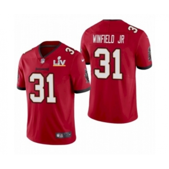 Women's Tampa Bay Buccaneers #31  Antoine Winfield Jr Red Super Bowl LV Jersey - Ujersey