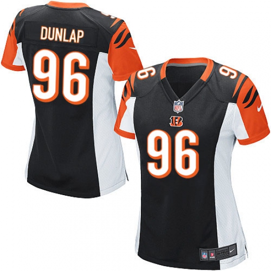 Women's Nike Cincinnati Bengals #96 Carlos Dunlap Game Black Team Color NFL Jersey - Ujersey