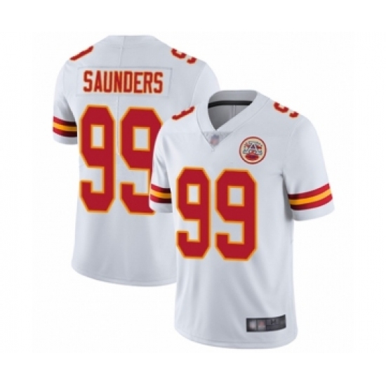 Youth Kansas City Chiefs #99 Khalen Saunders White Vapor Untouchable Limited Player Football Jersey - Ujersey