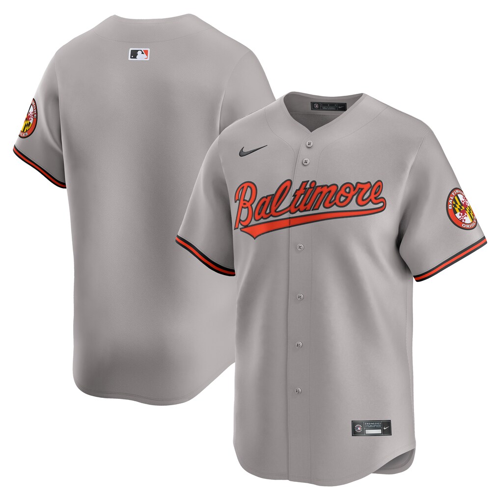 Men's Baltimore Orioles Nike Gray Road Limited Jersey - U-jersey