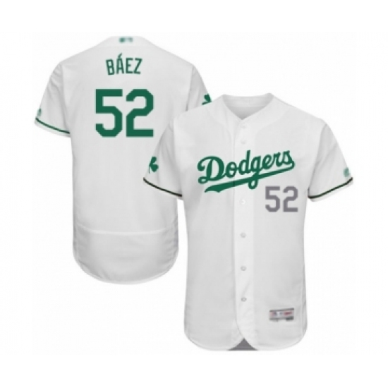 Men's Los Angeles Dodgers #52 Pedro Baez White Celtic Flexbase Authentic Collection Baseball Player Jersey