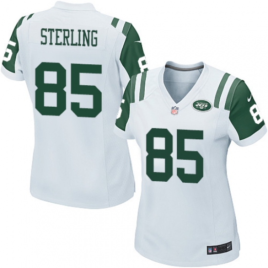 Women Nike New York Jets #85 Neal Sterling Game White NFL Jersey - Ujersey