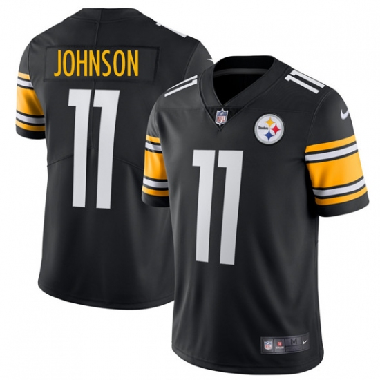 Men's Pittsburgh Steelers #11 Brandon Johnson Black 2025 Vapor Untouchable Football Stitched Jersey - Ujersey