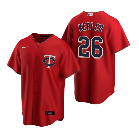 Men's Nike Minnesota Twins #26 Max Kepler Red Alternate Stitched Baseball Jersey - Ujersey