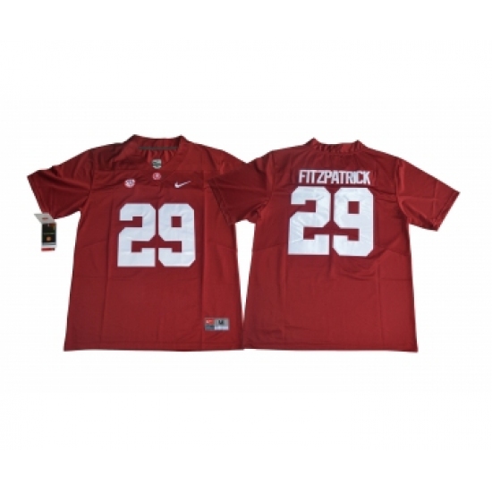 Alabama Crimson Tide 29 Minkah Fitzpatrick Red College Football Jersey - Ujersey
