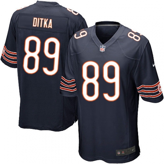 Men's Nike Chicago Bears #89 Mike Ditka Game Navy Blue Team Color NFL Jersey - Ujersey