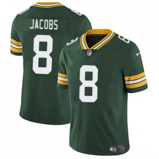 Men's Green Bay Packers #8 Josh Jacobs Green Vapor Limited Football Stitched Jersey - Ujersey