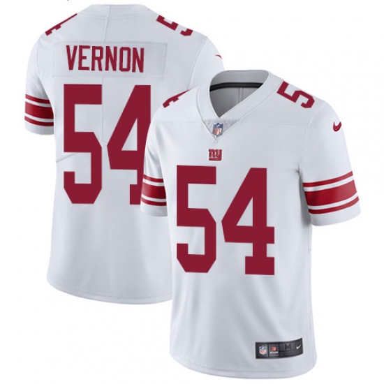 Men's Nike New York Giants #54 Olivier Vernon White Vapor Untouchable Limited Player NFL Jersey - Ujersey