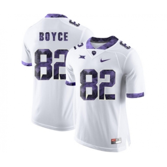 TCU Horned Frogs 82 Josh Boyce White Print College Football Limited Jersey - Ujersey