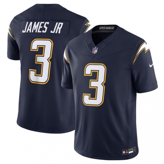 Men's Los Angeles Chargers #3 Derwin James Jr. Navy 2025 F.U.S.E. Alternate Vapor Limited Football Stitched Jersey - Ujersey